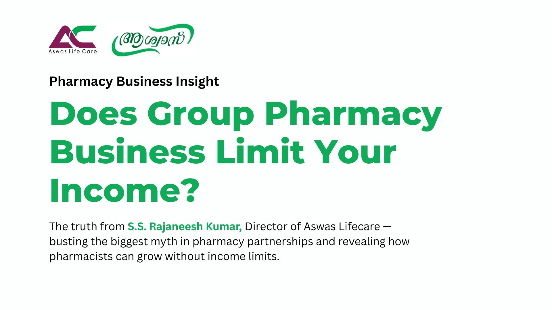 Does Group Pharmacy Business Limit Your Income